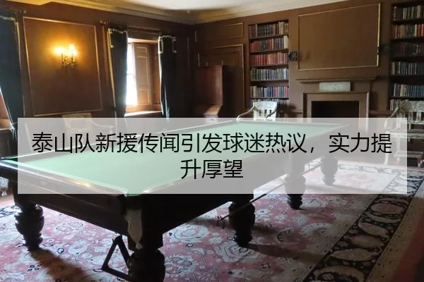 泰山队新援传闻引发球迷热议，实力提升厚望